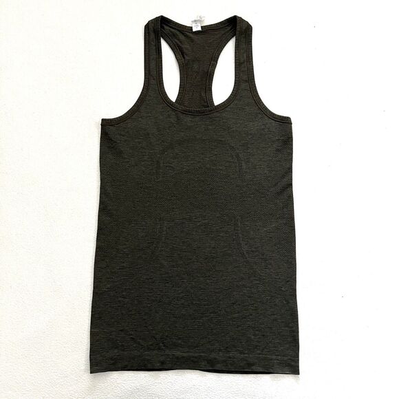 Lululemon Women Hunter Dark Olive Green Racerback Seamless Swiftly Tech Tank 4 - Picture 1 of 7